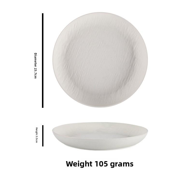 Creative Premium-Feel Stone-Patterned Home Dining Shallow Platter