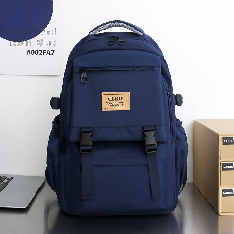 

Новый рюкзак для студентов колледжа и старшеклассников, школьный рюкзак для активного отдыха, простой рюкзак большой вместимости темно-синий