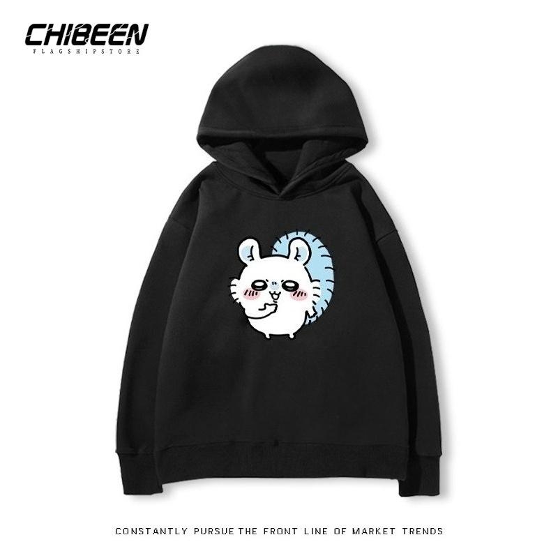 Autumn Winter Chiikawa Super Cute Momonga Printed Hoodies Casual Warm Sports Long Sleeved Children's Boy and Girl Kids Unisex Hooded Sweatshirts
