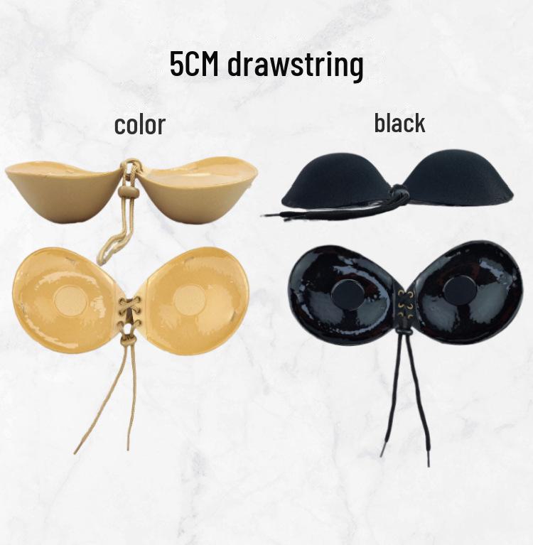 Nová silikonová neviditelná podprsenka pro svatební šaty – 5CM zesílená, 3D podpora, bez zad a bezešvý design.