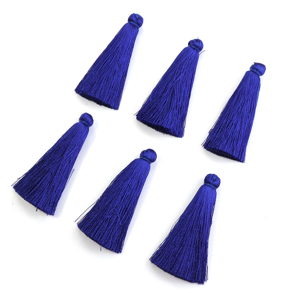 6pcs/lot 6 cm Polyester Tassel Colorful Tassel Cord Brush For Home Decor DIY Handmade Clothing Sewing Jewelry Making Accessories