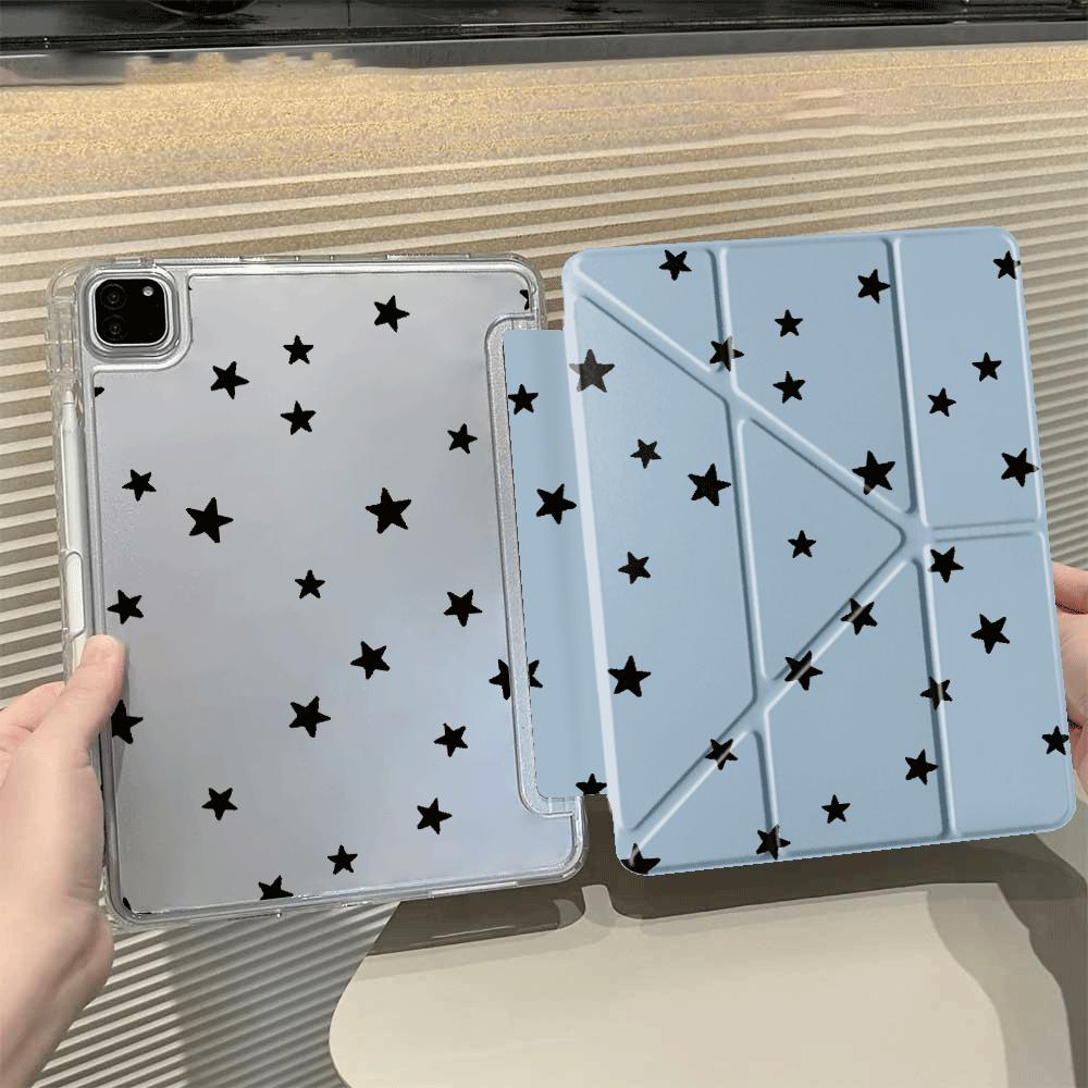 Creative Little Star Art Y-Fold Holder Cover Tablet Case For iPad Pro 11th 10th 9th 8th 7th 12.9inch Mini 6 7 Air 4 5 M3 M2 1 2