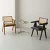 Ancient Solid Wood Living Room Chairs Japanese Simple Home Furniture Back Rattan Dining Chair Single Design Armchair Sofa Chair