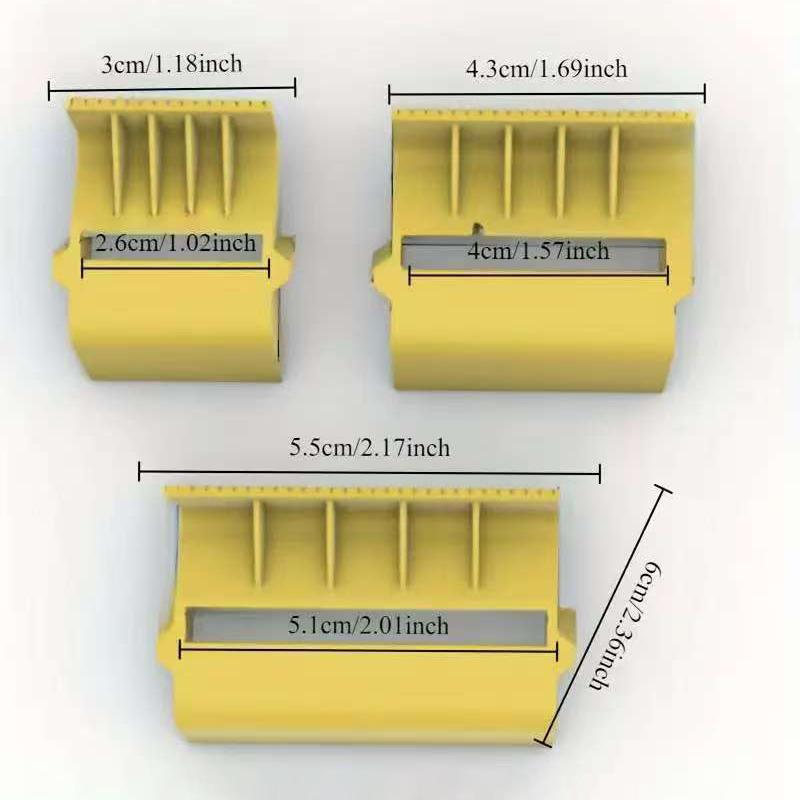 3pc Tape Dispenser With Cutter Tape Dispenser Small Tape Cutter with Cover for Painters Craftsmen Artwork Tape Cutting Tool