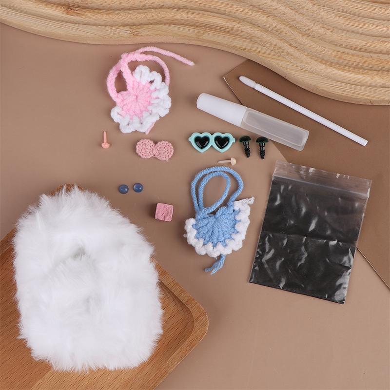 Creative Handmade Twisty Stick Little Cat Doll Pendant Toy Plush Gifts Diy Material Package Keychain For Handicraft Enthusiasts