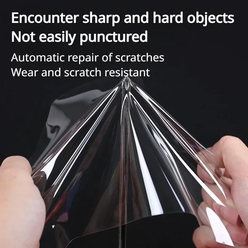 For Tesla Model Y TPU Transparent Film Front Rear Door Extended Car Body Protective Film Invisible Car Clothing Set 2025