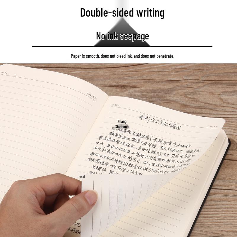 High-Quality A5 Leather Softcover Notebook for Students and Professionals