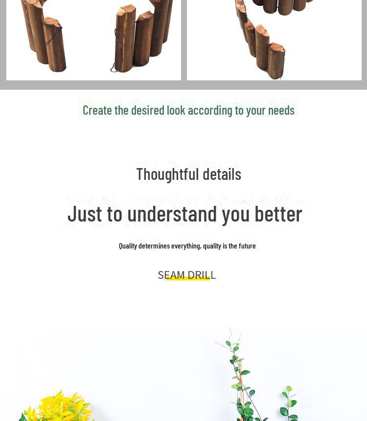 Outdoor Anticorrosive Wooden Garden Fence for Flower Beds and Decoration