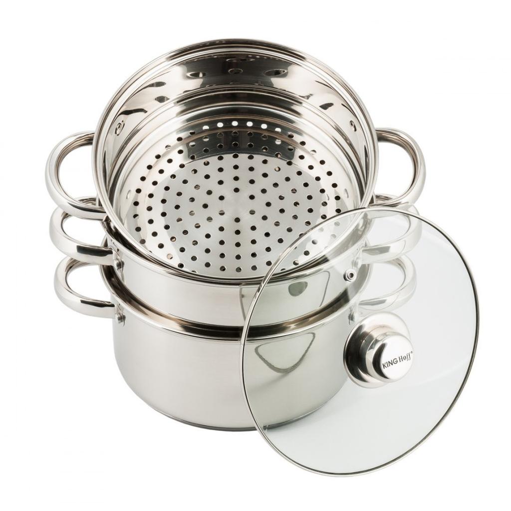 PENTOLA A VAPORE KINGHOFF 4 PEZZI 22cm KH-3328
