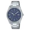 Casio MTP-1302DA-2A1 Analog Quartz Watch Silver Blue Stainless Steel Band