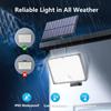106/400 LED Solar Motion Sensor Floodlight, Outdoor Security Light with 16.4ft Cable, IP65 Waterproof for Garden Yard Driveway