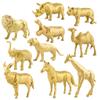 Gold s Figurines Toys 10Pcs Jungle Figures Wild Plastic s
