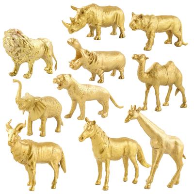 Gold s Figuren Spielzeug 10 Stück Dschungel Figuren Wilde Plastik s