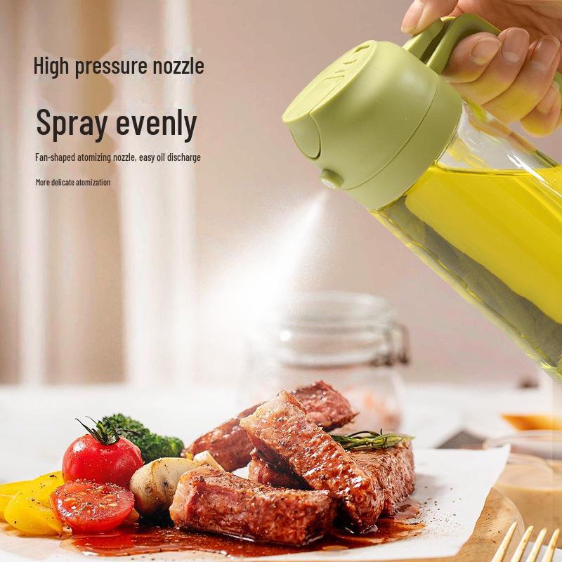 Dual-Purpose Glass Oil Sprayer for Cooking and Barbecue