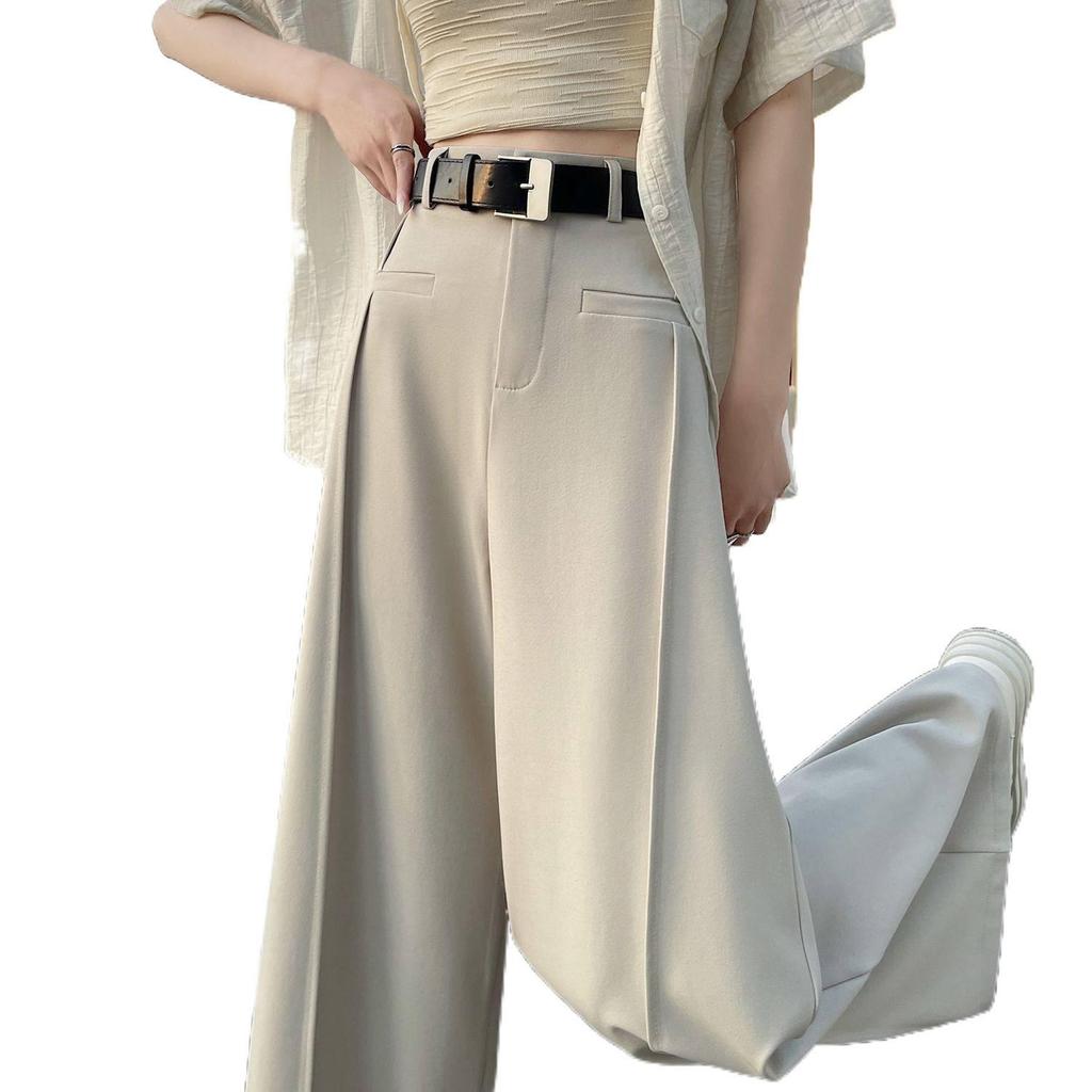 2026 Spring/Summer Women's High-Waisted Wide-Leg Drape Pants