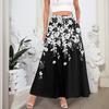 Gonne Maxi A Line da Donna Fluide Svasate con Orlo a Balze Vita Elastica Eleganti a Strati Boho Lunghe