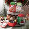 Christmas Candy Box Mason Jar Shape Cookie Container Metal Gift Box Party Favors Holiday Storage Reusable Treats Decorative Jar