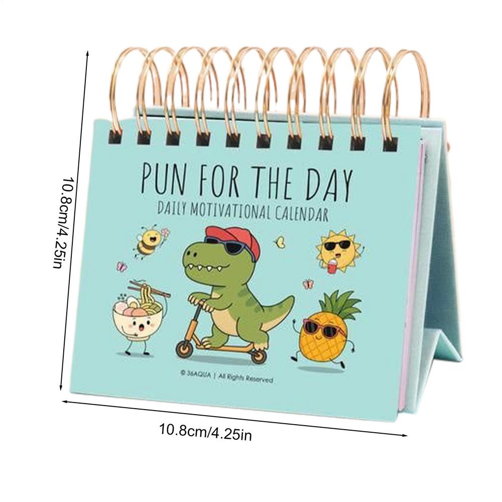 2026 Mini Desktop Calendar 365 Jokes Schedule Mark Funny Pun Flip Calendar Daily Planner Office Desk Decoration Calendar
