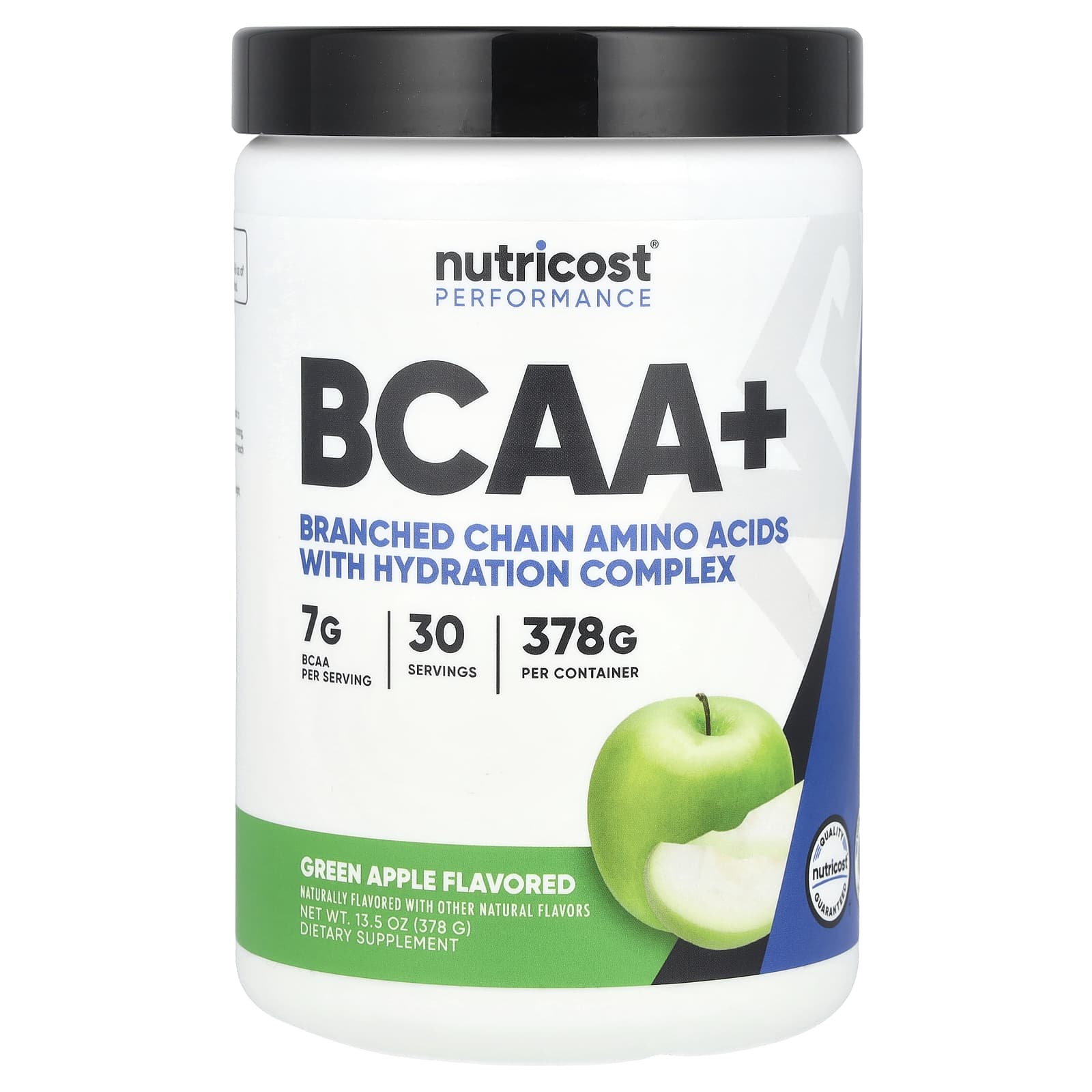 

Athletic Performance, Bcaa+, Green Apple, 378G (13.5Oz)