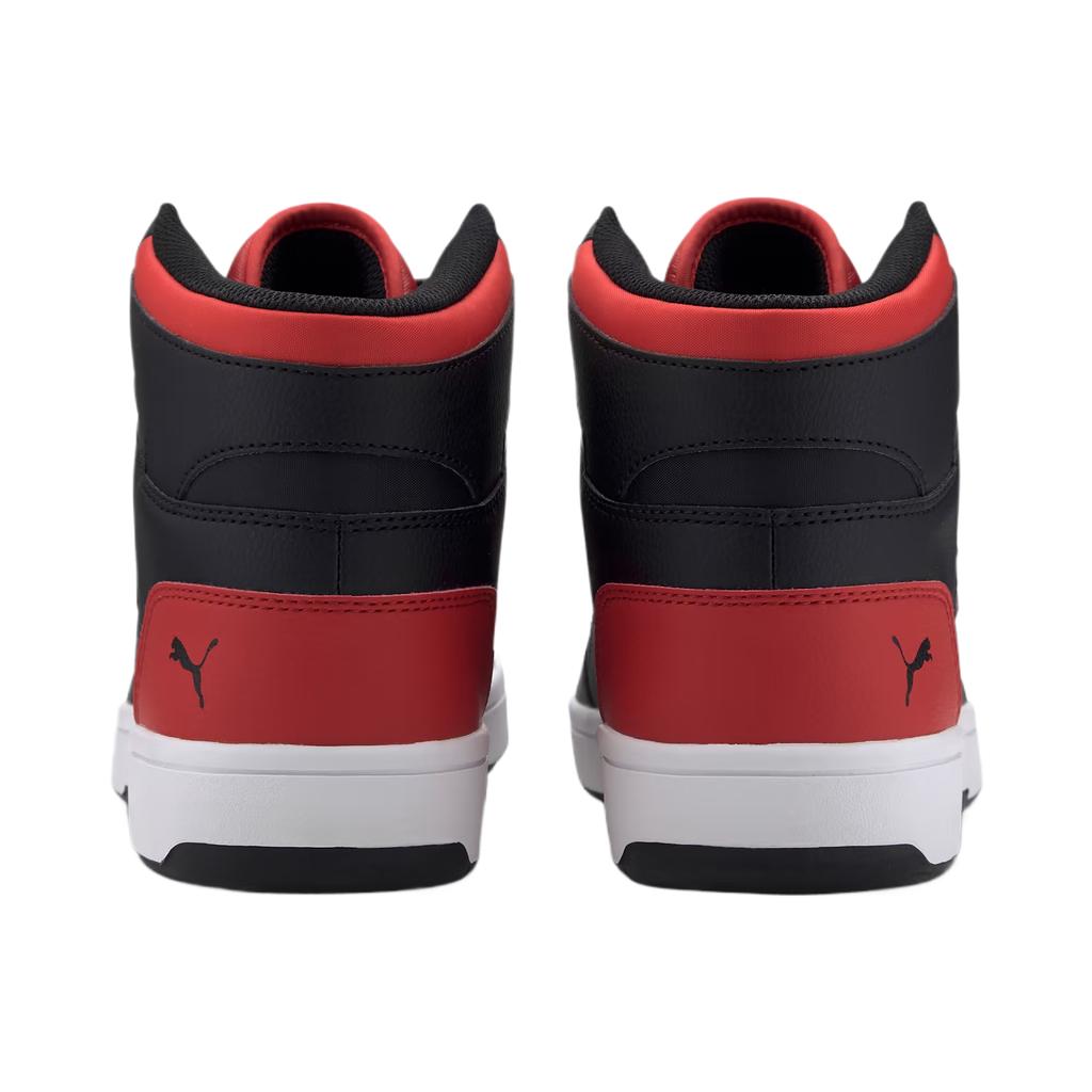 Puma Rebound Layup Versatile Trendy Simple Mid-Top Basketball Shoes Men Sneakers Red 369573-49