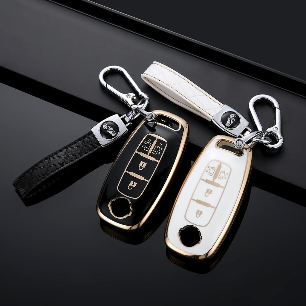 Kinotaka Sakura Serena Key Case Compatible with Nissan Serena C28 Series Double Sided Sliding