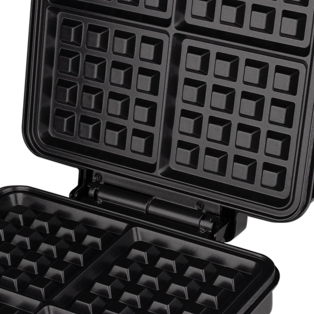 Máquina de Waffle 1500W Totalmente Automática Aquecimento Duplo Elétrica Pequena Doméstica Máquina de Café da Manhã