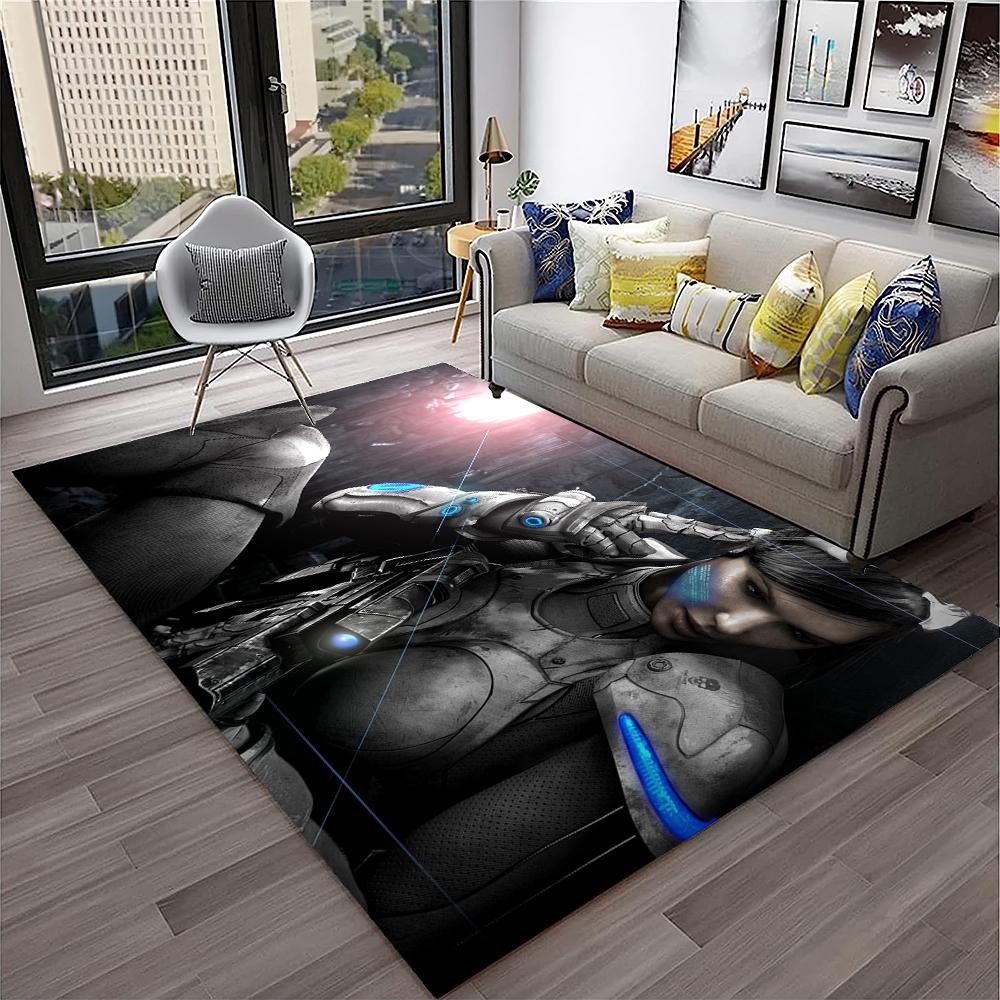 3D Retro Spiel StarCraft Gamer Teppich Teppich für Zuhause Wohnzimmer Schlafzimmer Sofa Fußmatte Dekor, Kinder Spielbereich Teppich Rutschfeste Bodenmatte