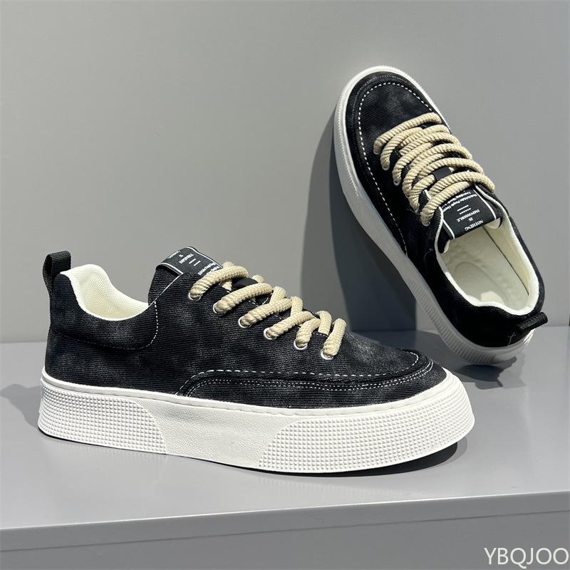 Fashion Men's Shoe Trend 2025 Spring New Casual Breathable Soft Soled Canvas Shoes Lightweight and Simple Casual Board Shoes Sneakers