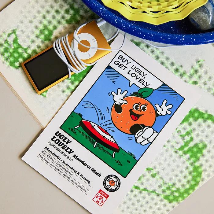 [1+1] Ugly Lovely Mandarin Mask Sheet 23ml (Vegan)