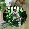 1pc Number 7 Soccer1 Carpet, Round Rug, Comfortable, Suitable for Entryways, Living Rooms, Office, And Bedrooms, Christmas Decoration