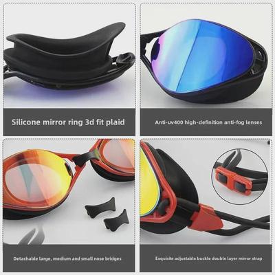 Occhialini da Nuoto Unisex Antiappannamento Impermeabili Elettrolucidati in Silicone - Occhiali da Allenamento alla Moda HD