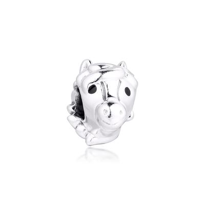 100% Real 925 Sterling Silver Cute Horse Animal Charms Fit Original Europe Charm Bracelet S925 Beads Silver Jewelry Making