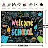 1 Striscione di Bentornato a Scuola - Decorazione Festa Primo Giorno per Insegnanti e Studenti Oggetti di Scena per Studio Fotografico Forniture Tavolo Torta
