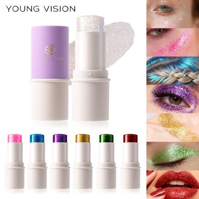 7 Color Stage Makeup Face Glitter Eyeshadow Beauty Makeup Pearlescent Colorful Body Glitter Stick