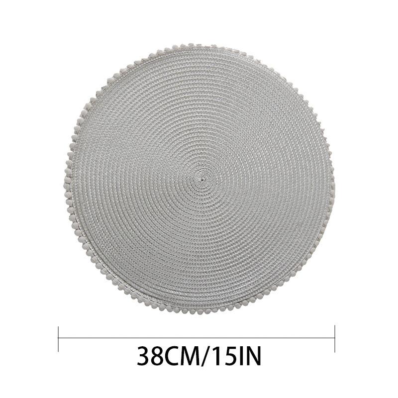 Round Pp Woven Table Placemat With Style For Home Dining Decor