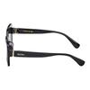 MaxMara Fashion Casual Square Sunglasses Unisex Sunglasses Black MM0155K-01A