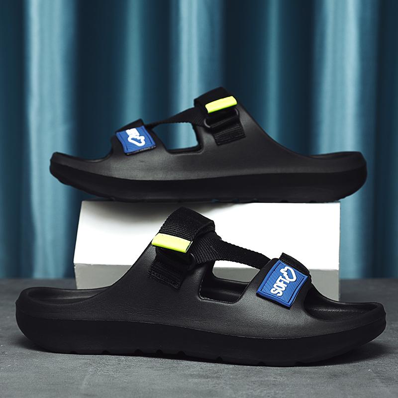 

Модные летние однотонные ультралегкие мягкие удобные сандалии-слипоны для мужчин, быстросохнущие, для улицы 39