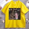 Raccoon Cotton Candy Drink Graphic Tee Fun Animal Lover T Shirt Vintage Raccoons Cotton Short Sleeve Round Neck Pritned Tshirt