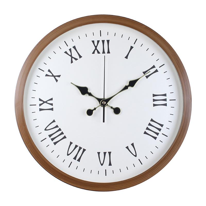 

Настенные часы с текстурой дерева, Современные простые бесшумные часы для гостиной, дома, спальни, Креативные, с индивидуальным дизайном, Художественное украшение, Кварцевые часы 40CM [style] 5
