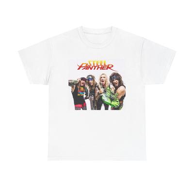 Steel Panther T-Shirt Vintage Rockband Merch Poster Unisex Schweres Baumwoll-Tee