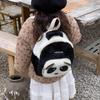 Plush Panda Backpack For Kids With Breathable Design And Storage For Kindergarten Use