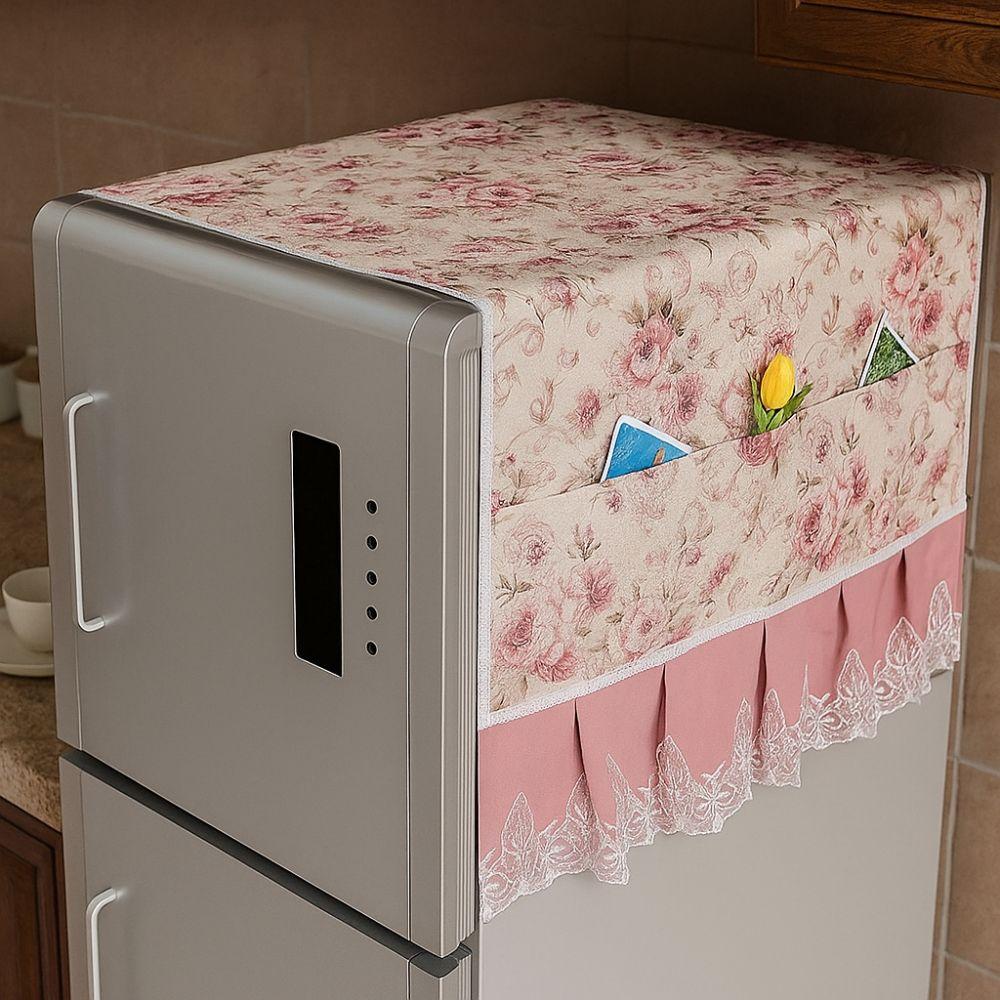 with Storage Pocket Refrigerator Dust Cover 70x170cm Protective Cover Multi-purpose Cover