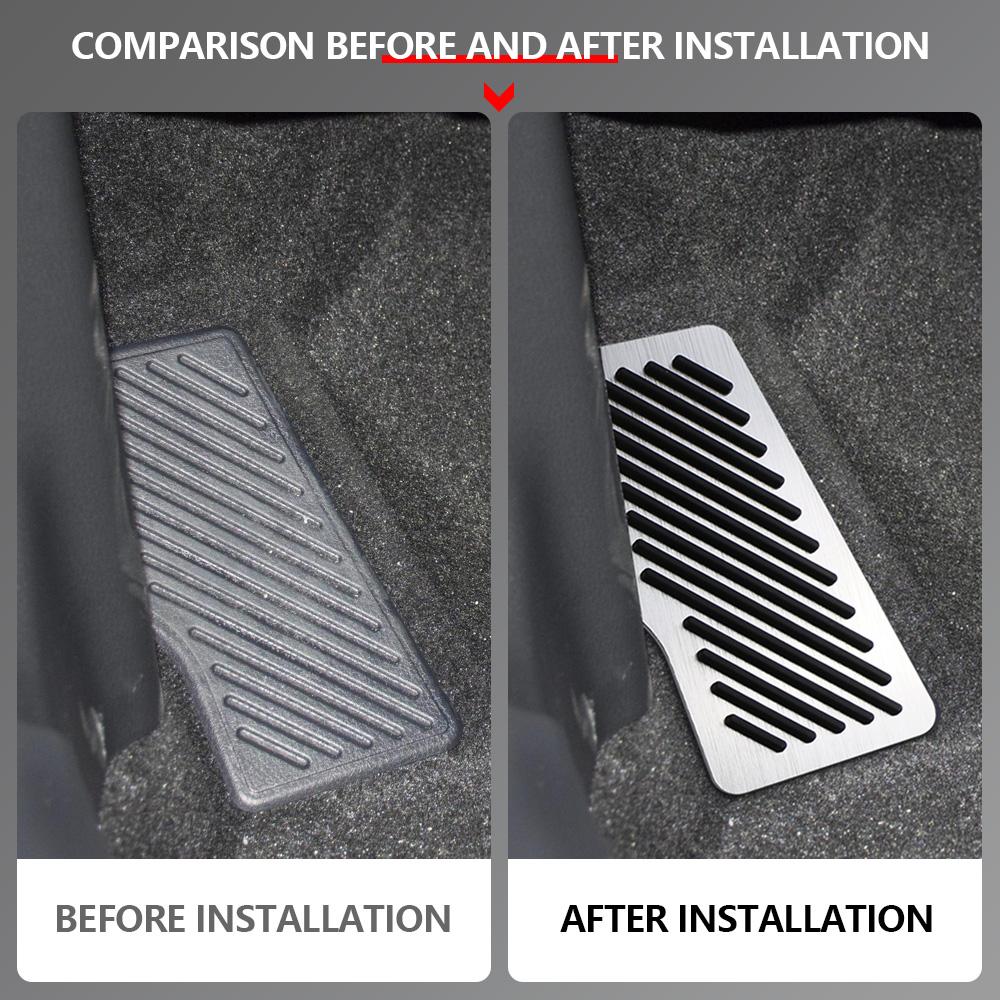 For Toyota Camry XV70 2018 2019 2020 2021 2022 Car Footrest Pedal Aluminum Alloy Non Slip Pad Dead Pedals Cover Accessories