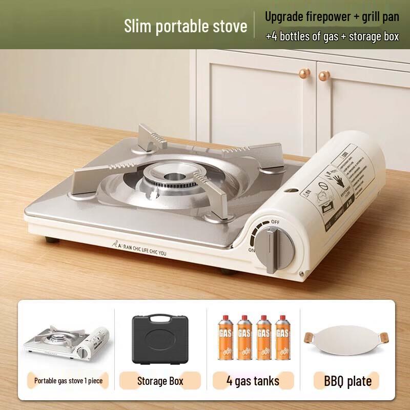 Qingkou Portable Outdoor Gas Stove & Grill Set