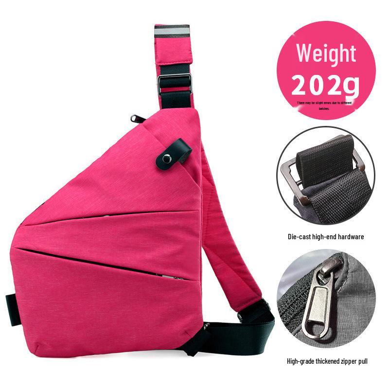 Borsa a tracolla pettorale antifurto per uomo e donna - Zaino da viaggio elegante e sicuro