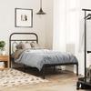 VidaXL Metal Bed Frames Without Mattress with Headboard Black 90x200 Cm 377110
