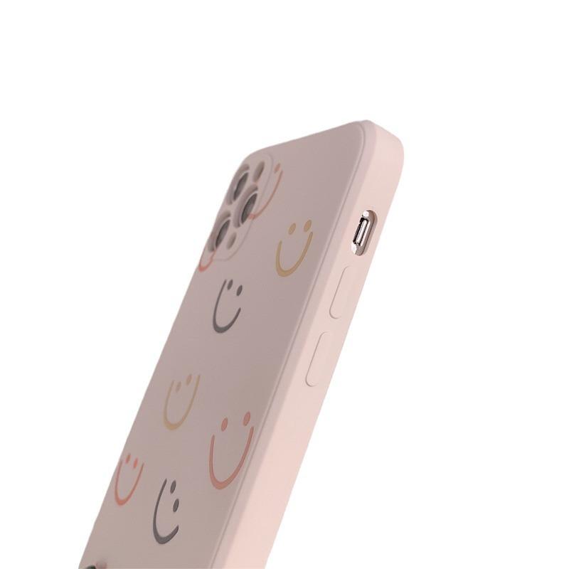 Simple Smiley Face 14pro Suitable for IPhone 15 IPhone Case 16 Silicone Case 13X/8 Soft 11
