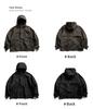 Herren Schwarze Kapuzen-Winddichte Wasserdichte Outdoor-Arbeitsjacke für Herbst/Winter