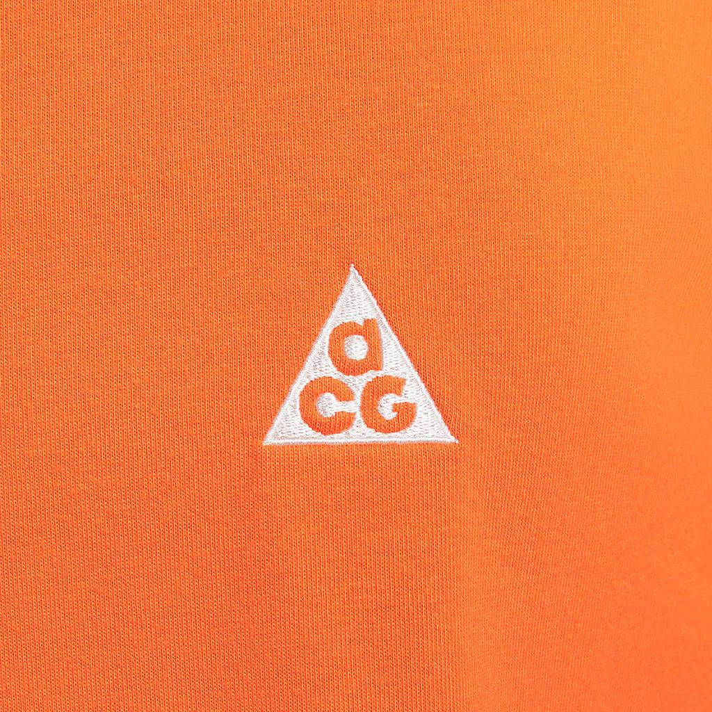 Nike ACG Series Casual Solid Color Pullove T-Shirt for Men In Orange