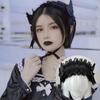 Japanese Dark Angel Wing Headpiece Harajuku Subculture Lace Hairband Y2K Sweet Gothic Lolita Headband Cosplay Costume Accessory